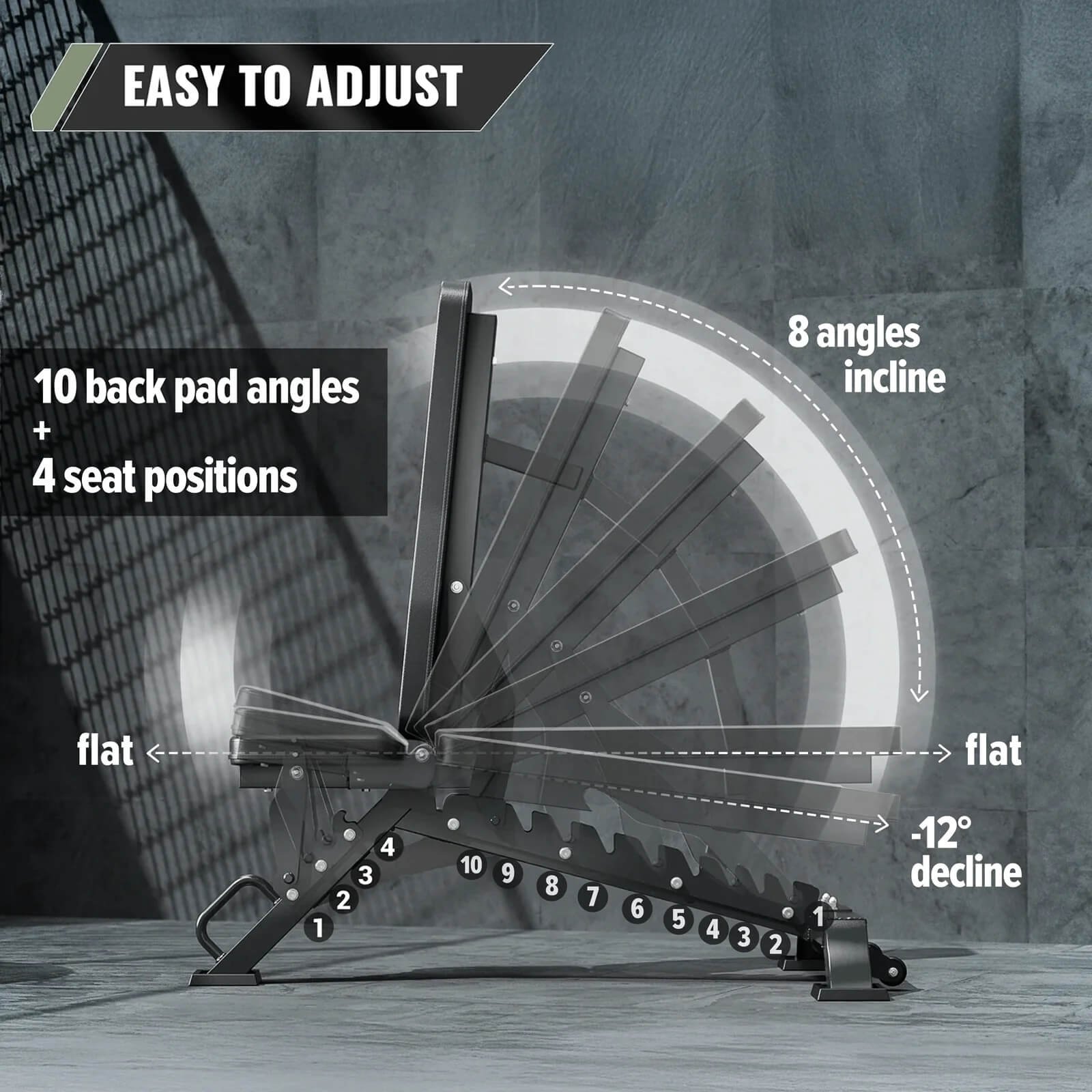 Adjustable Bench (PLT01) - Image 3